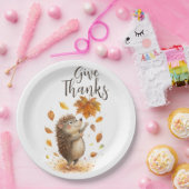 Bedankt geven papieren bordje (Feest)