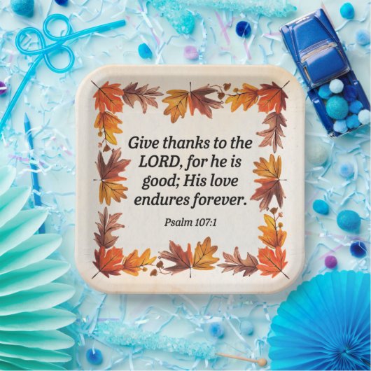 Bedankt geven papieren bordje (Feest)