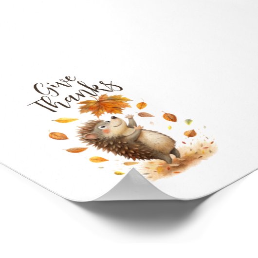 Bedankt geven poster (Hoek)