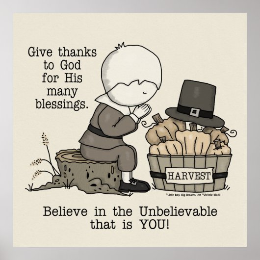 Bedankt geven poster (Voorkant)