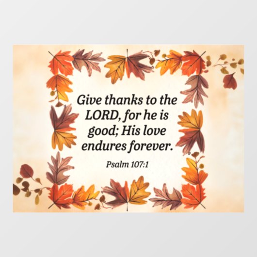 Bedankt geven raamsticker (Vel)