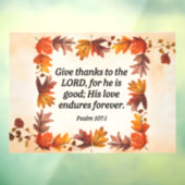 Bedankt geven raamsticker (Vel 3)