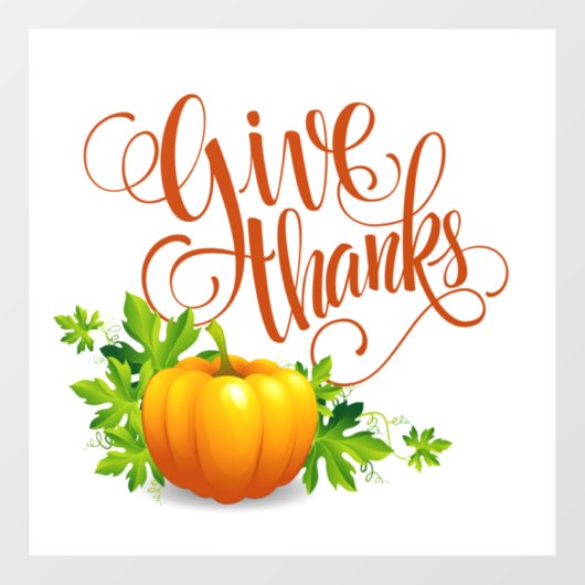 Bedankt geven raamsticker (Vel)