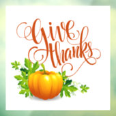 Bedankt geven raamsticker (Vel 3)