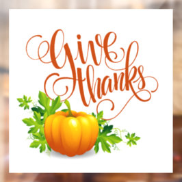 Bedankt geven raamsticker