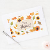 Bedankt geven rechthoekige sticker (Envelop)