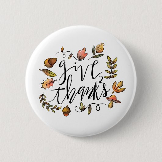 Bedankt geven ronde button 5,7 cm (Voorkant)