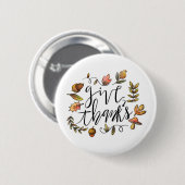 Bedankt geven ronde button 5,7 cm (Voorkant /achterkant)
