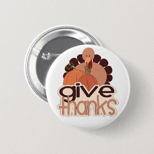 Bedankt geven ronde button 5,7 cm (Voorkant /achterkant)