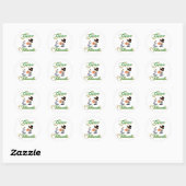 Bedankt geven ronde sticker (Vel)