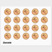 Bedankt geven ronde sticker (Vel)
