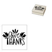 Bedankt geven rubberstempel (Gestempeld)