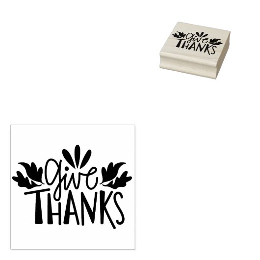Bedankt geven rubberstempel (Gestempeld)
