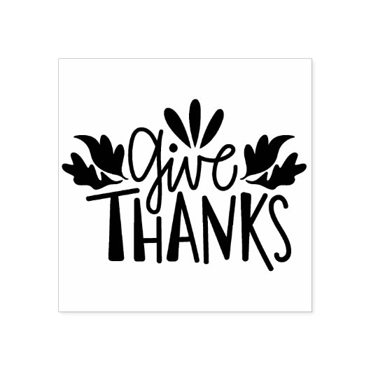 Bedankt geven rubberstempel (Afrduk)