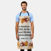 Bedankt geven schort (Gedragen)