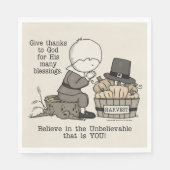 Bedankt geven servet (Voorkant)