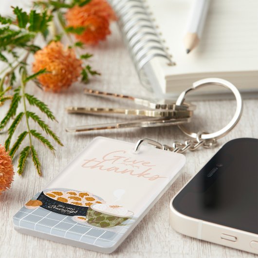 Bedankt geven sleutelhanger