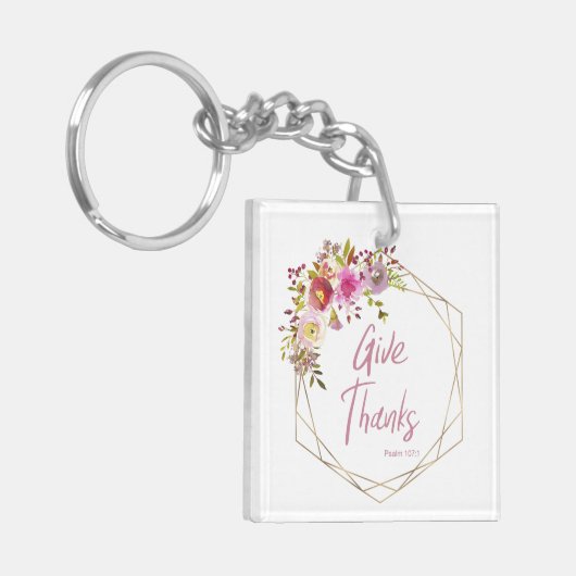 Bedankt geven sleutelhanger (Voorkant Links)