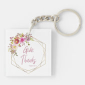 Bedankt geven sleutelhanger (Achterkant)