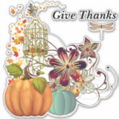 Bedankt geven sticker (Voorkant)