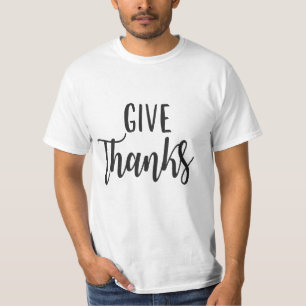 Bedankt geven t-shirt