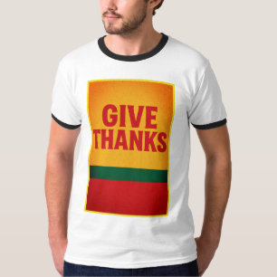 Bedankt geven t-shirt