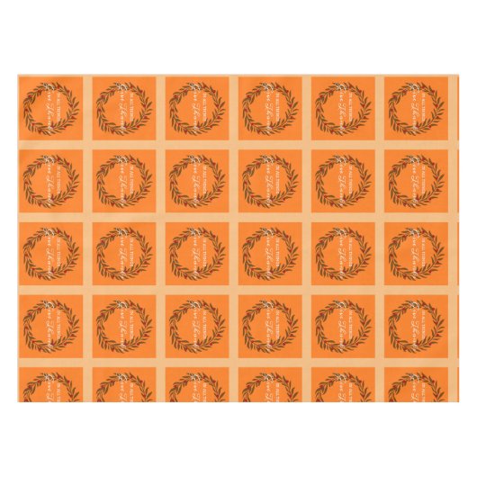 Bedankt geven tafelkleed (Voorkant (Horizontaal))