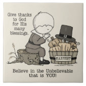 Bedankt geven tegeltje (Voorkant)