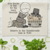 Bedankt geven theedoek (Gevouwen)