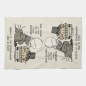 Bedankt geven theedoek (Horizontaal)