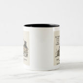 Bedankt geven tweekleurige koffiemok (Center)