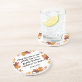 Bedankt geven zandsteen onderzetter (Zijkant)