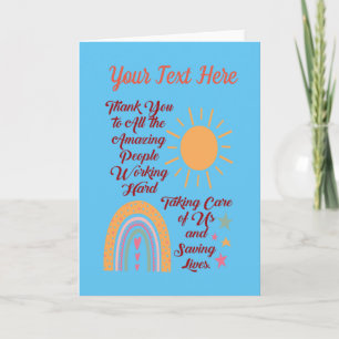 Bedankt geweldige mensen met een gepersonaliseerde kaart