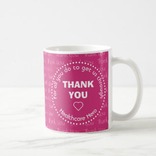 BEDANKT Gezondheidszorg Held Gepersonaliseerd Koffiemok