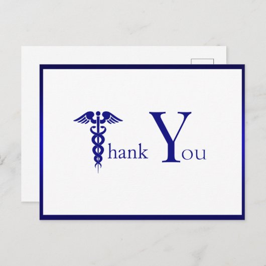 Bedankt Gezondheidszorg Medisch Dokter Verpleegkun Briefkaart (Voorkant / Achterkant)