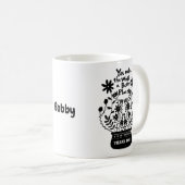 Bedankt Gift Je maakt de wereld beter Koffiemok (Voorkant rechts)