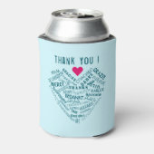 Bedankt Gift Koelbox tekst gepersonaliseerd Blikjeskoeler (Blikje Achterkant)