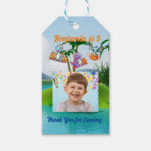 Bedankt Gift Label Kids Verjaardagsfeest Baby Dino Cadeaulabel (Voorkant)