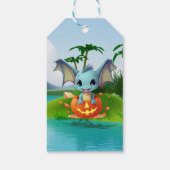 Bedankt Gift Label Kids Verjaardagsfeest Baby Dino Cadeaulabel (Achterkant)