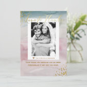 Bedankt Glam Waterverf Gold Foto (Staand voorkant)