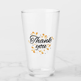 Bedankt Glass Tumbler - dankbare groet