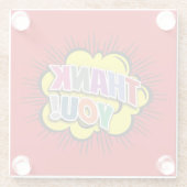 Bedankt Glazen Onderzetter (Achterkant)