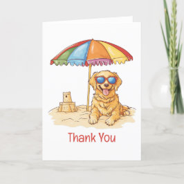 Bedankt Golden Retriever Beach Dog