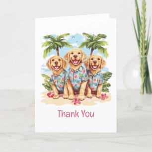 Bedankt Golden Retriever Dogs Hawaiian Shirten