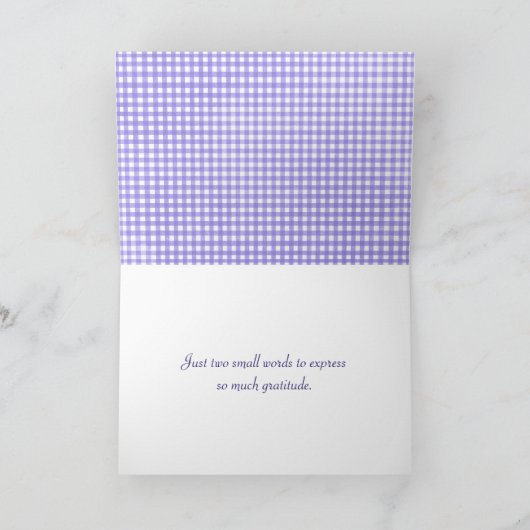 Bedankt Golden Retriever op Gingham (Binnen)