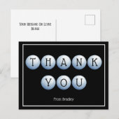 Bedankt Golf Custom gepersonaliseerd Briefkaart (Voorkant / Achterkant)