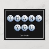 Bedankt Golf Custom gepersonaliseerd Briefkaart (Voorkant)