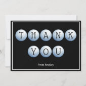 Bedankt Golf Custom gepersonaliseerd Kaart (Voorkant)