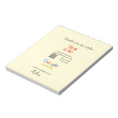 Bedankt Google review scan QR bedrijf Notitieblok (Linkerzijde)