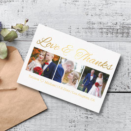 bedankt gouden kerk 3 foto ' s collage notitiekaartje